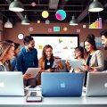 Grup divers de profesioniști în marketing digital.