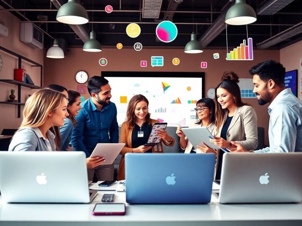 Grup divers de profesioniști în marketing digital.