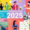 Colaj de idei de afaceri inovatoare pentru 2025.